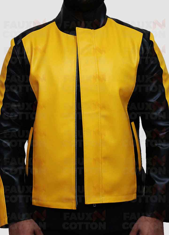 Cole Macgrath Infamous Leather Yellow Game Jacket 2