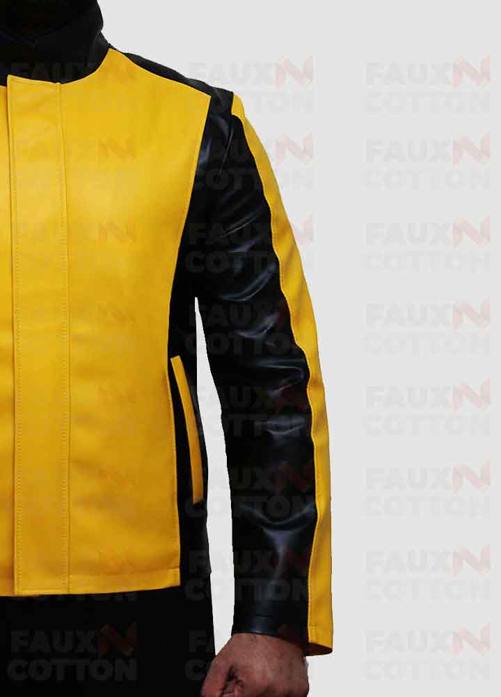 brandneu authentisch Cole Macgrath Infamous 2 Game Jacket Leather Yellow