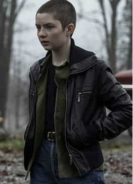 CHILLING ADVENTURES OF SABRINA (THEO PUTNAM) LACHLAN WATSON LEATHER JACKET