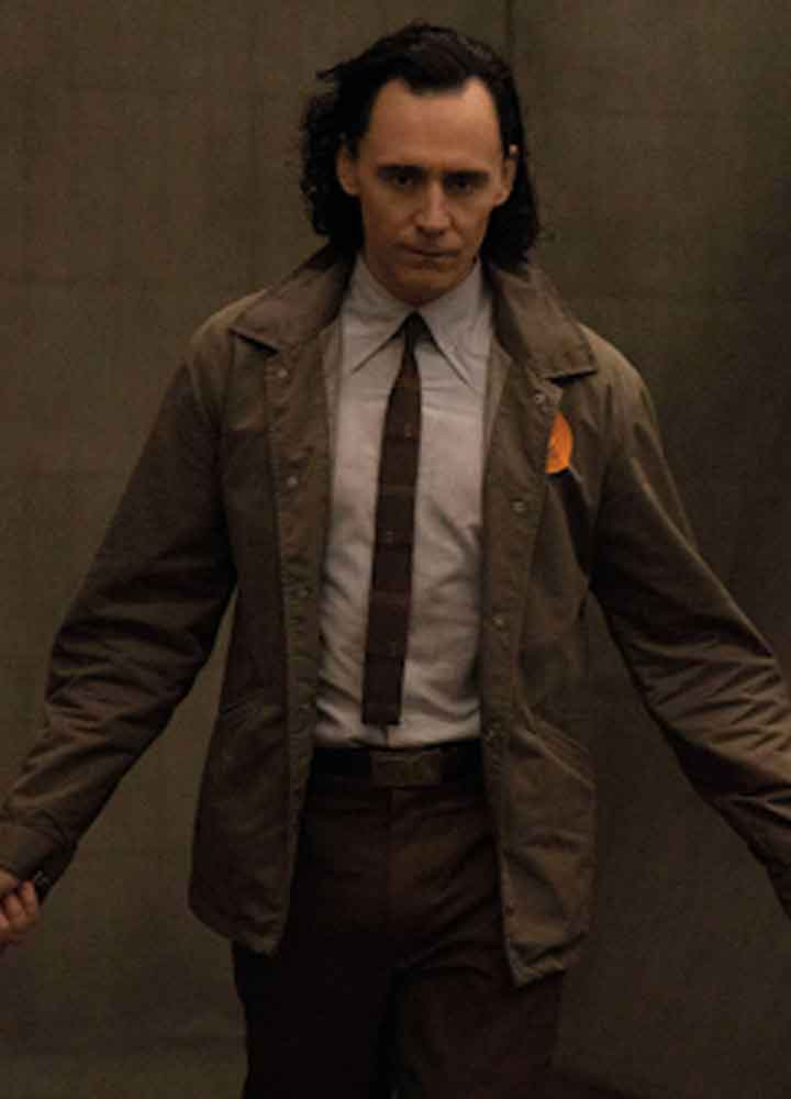 VARIANT LOKI TOM HIDDLESTON (LOKI) BROWN COTTON JACKET VARIANT LOKI TOM HIDDLESTON (LOKI) BROWN COTTON JACKET
