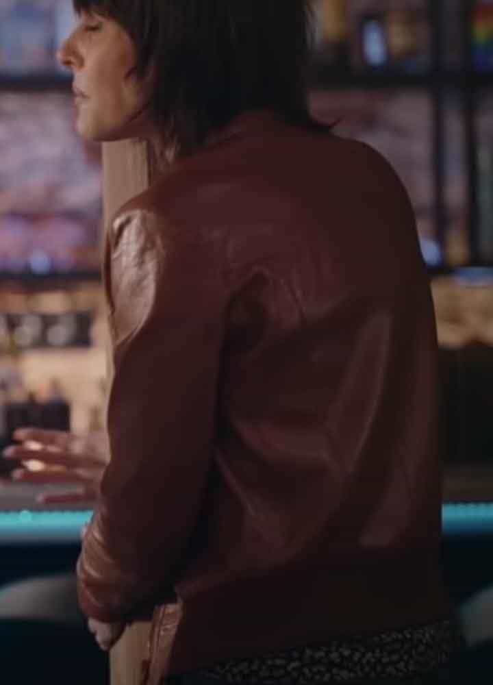 THE L WORD GENERATION Q (SHANE MCCUTCHEON) KATHERINE MOENNIG LEATHER JACKET