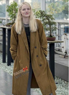 Maniac (Annie Landsberg) Emma Stone Cotton Trench Coat