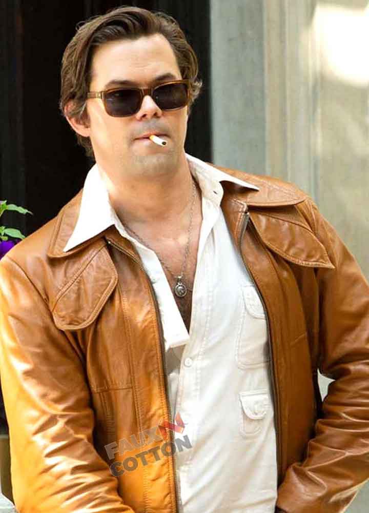 THE BOYS IN THE BAND (LARRY) ANDREW RANNELLS BROWN LEATHER JACKET THE BOYS IN THE BAND (LARRY) ANDREW RANNELLS BROWN LEATHER JACKET