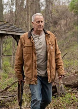 American Rust (Del Harris) Jeff Daniels Brown Cotton Jacket