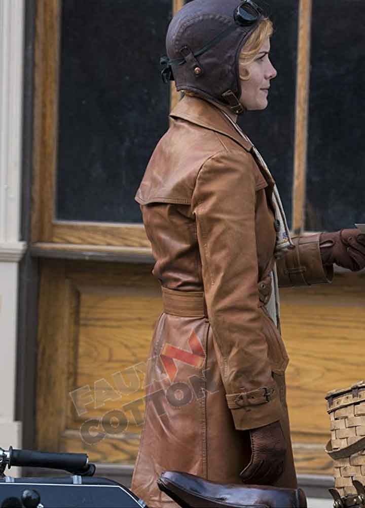 Damnation (Amelia Davenport) Sarah Jones Leather Coat