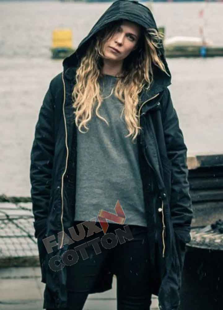 Deadwind Pihla Viitala (Sofia Karppi) Black Cotton Hooded Coat