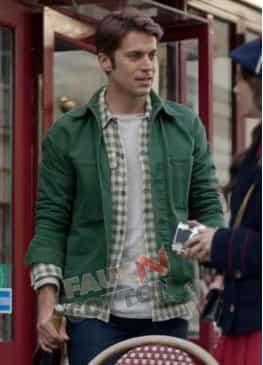 Emily in Paris (Gabriel) Lucas Bravo Green Cotton Jacket