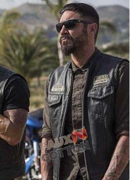 Mayans M.C. (Clayton Cardenas) Angel Reyes Leather Vest