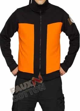 Naruto Shippuden Uzumaki Naruto Orange Cotton Jacket 