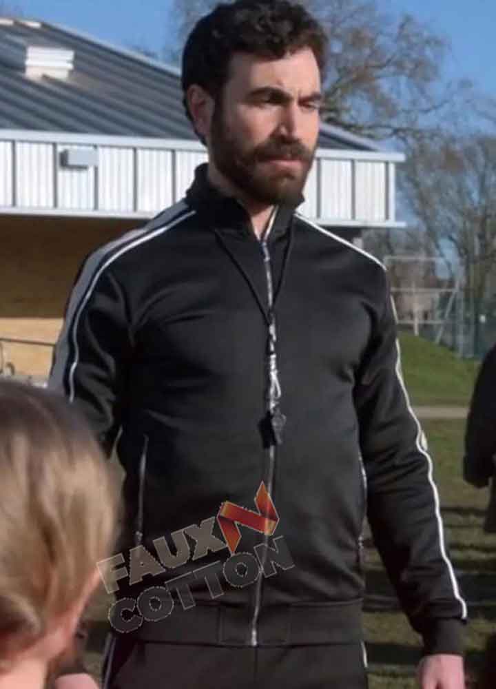 Ted Lasso Brett Goldstein (Roy Kent) Black Cotton Jacket
