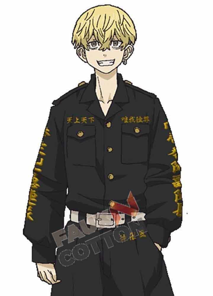 Tokyo Revengers Manji Gang Black Cotton Jacket