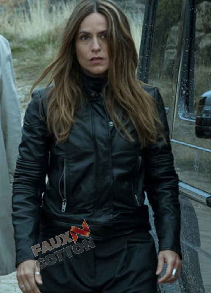Money Heist Itziar Ituño (Raquel Murillo) Black Leather Jacket