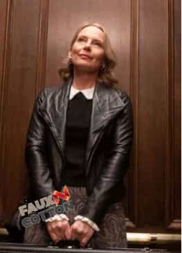 Only Murders In The Building Amy Ryan (Jan) Black Leather Jacket