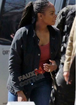 Sonic the Hedgehog 2 (Maddie) Tika Sumpter Black Cotton Jacket