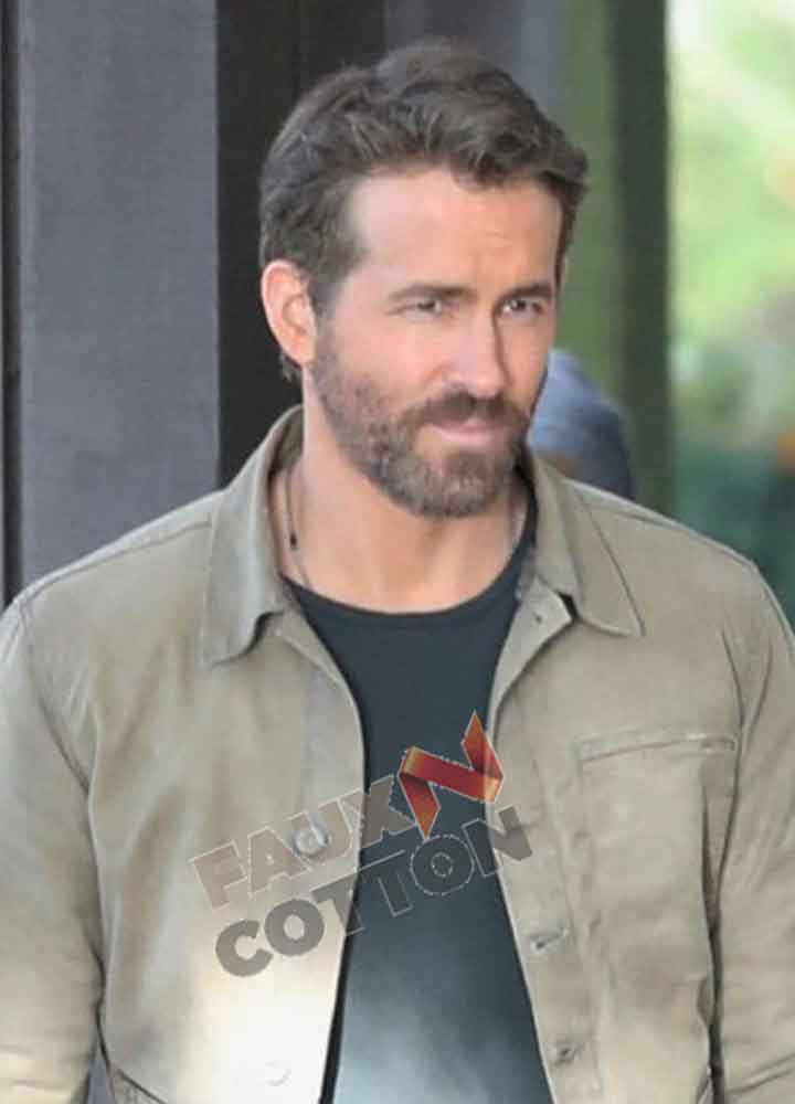 The Adam Project Ryan Reynolds (Adam) Beige Cotton Jacket  