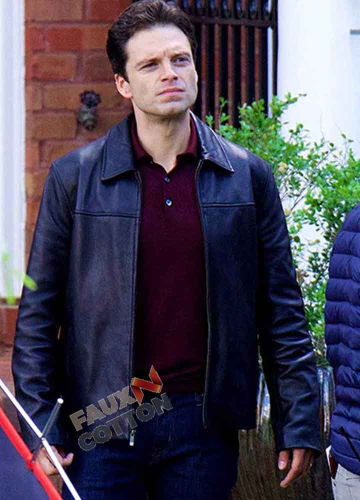 The Last Full Measure (Scott Huffman) Sebastian Stan Black Leather Jacket