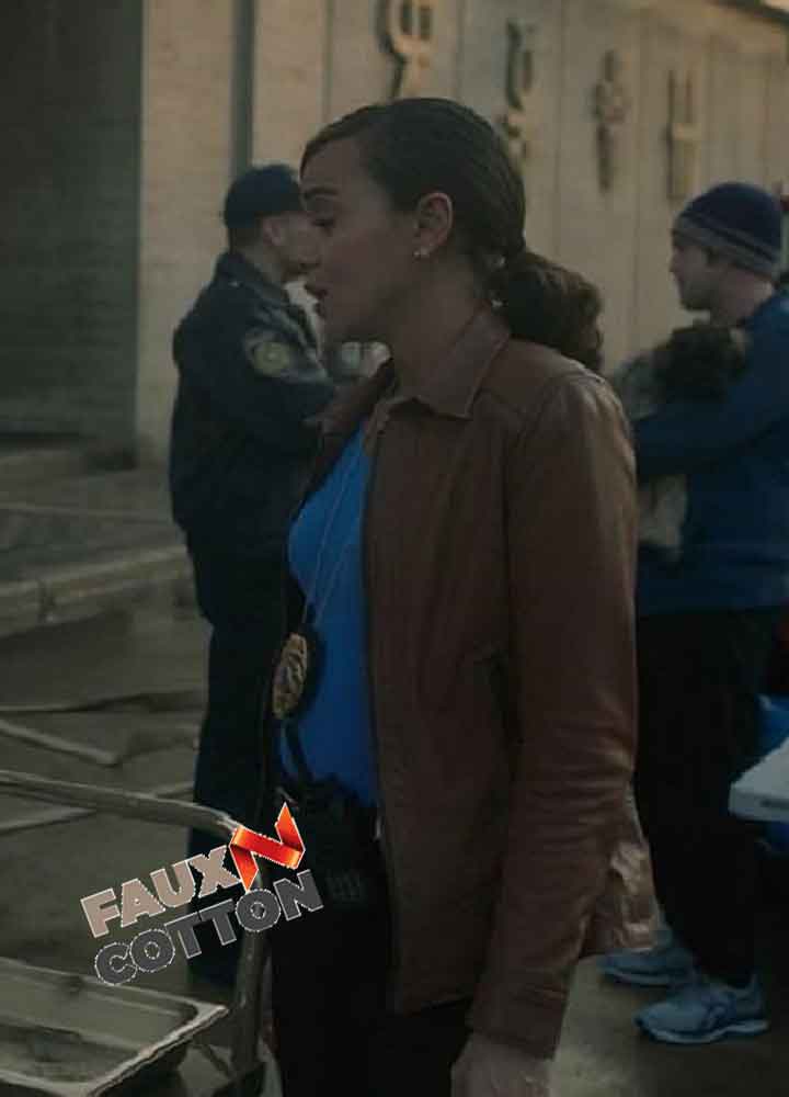 The Umbrella Academy Ashley Madekwe (Detective Eudora) Leather Jacket The Umbrella Academy Ashley Madekwe (Detective Eudora) Leather Jacket