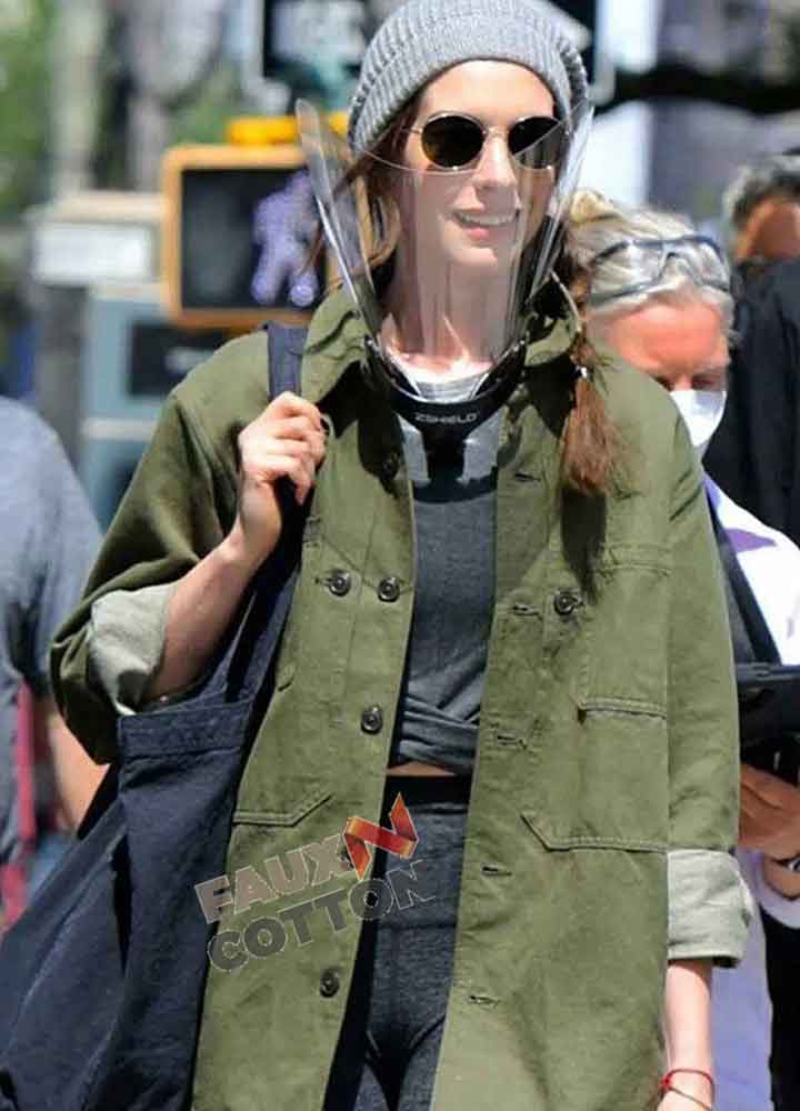 Wecrashed (Rebekah Neumann) Anne Hathaway Cotton Jacket Wecrashed (Rebekah Neumann) Anne Hathaway Cotton Jacket