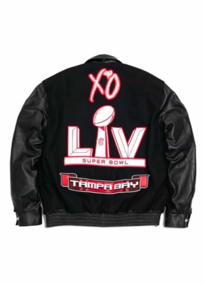 XO THE WEEKND SUPER BOWL LV VARSITY WOOL JACKET XO THE WEEKND SUPER BOWL LV VARSITY WOOL JACKET