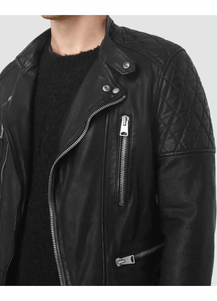 AMERICAN ASSASSIN (GHOST) TAYLOR KITSCH BLACK LEATHER JACKET AMERICAN ASSASSIN (GHOST) TAYLOR KITSCH BLACK LEATHER JACKET