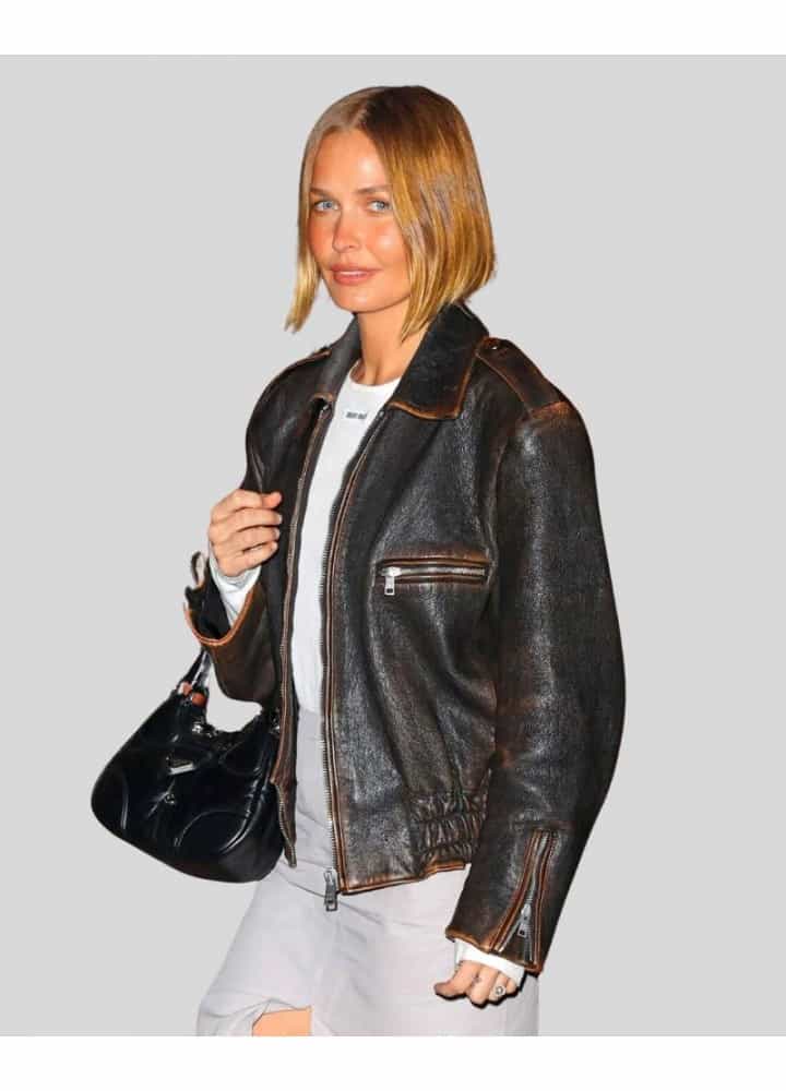 LARA WORTHINGTON BLACK LEATHER JACKET