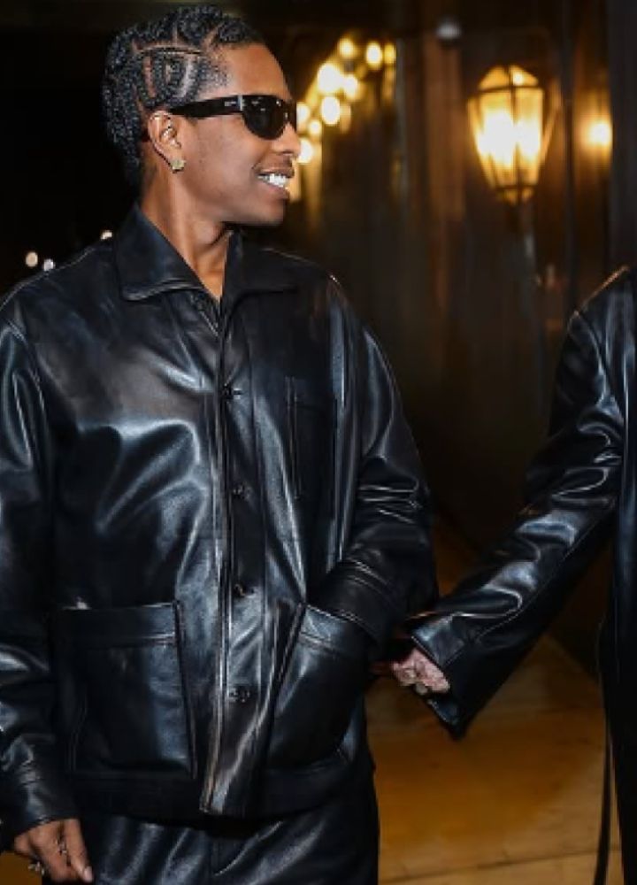 American Rapper A$AP Rocky Leather Jacket