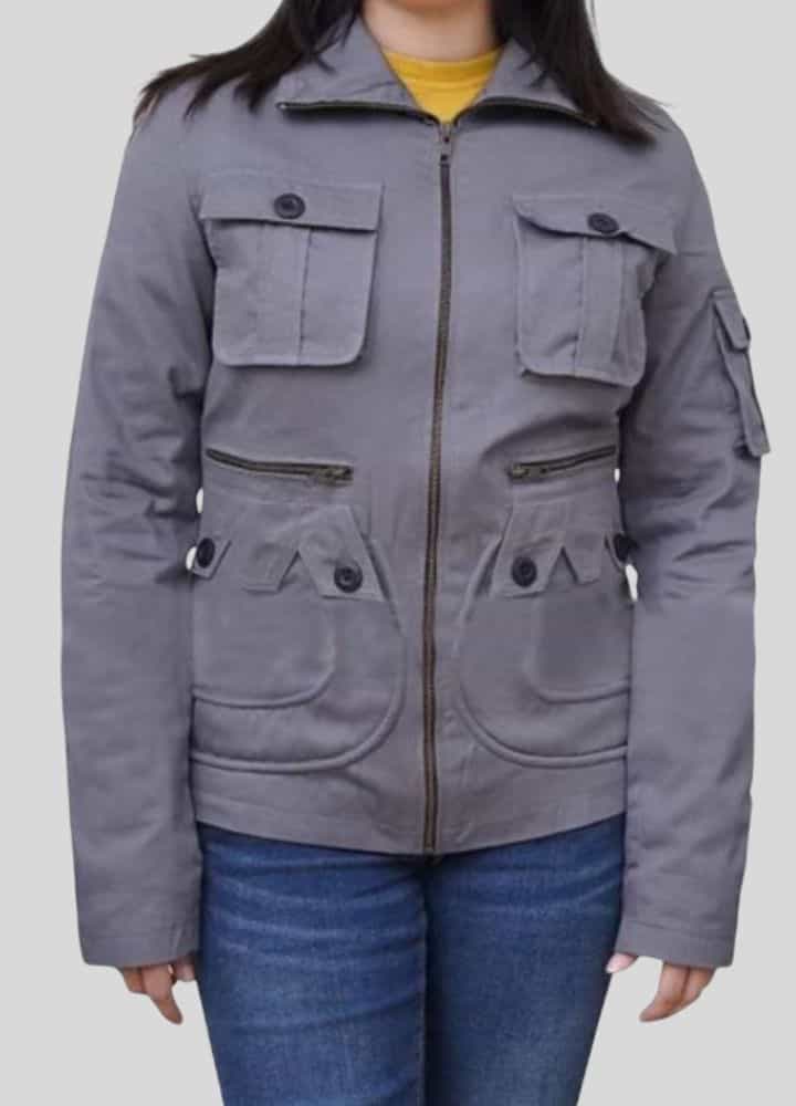 Twilight Kristen Stewart Grey Cotton Jacket