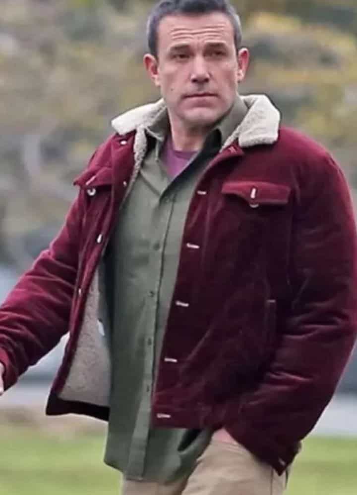 The Accountant 2 Ben Affleck Maroon Jacket