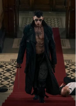The Crow (2024) Bill Skarsgard Black Coat