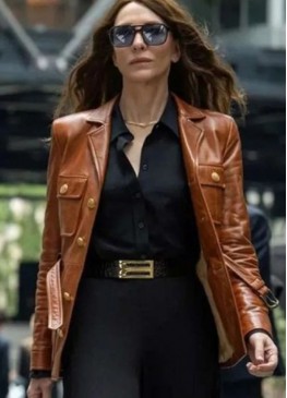 Black Bag 2025 Cate Blanchett Brown Jacket