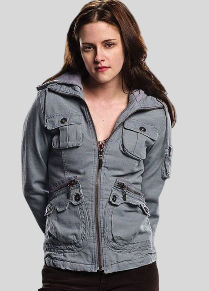 Twilight Kristen Stewart Grey Cotton Jacket
