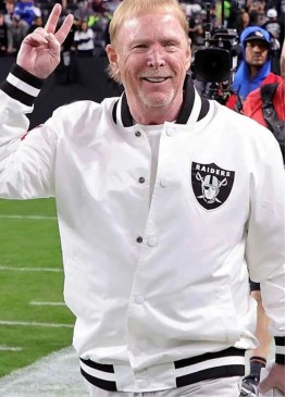Mark Davis Las Vegas Raiders White Jacket