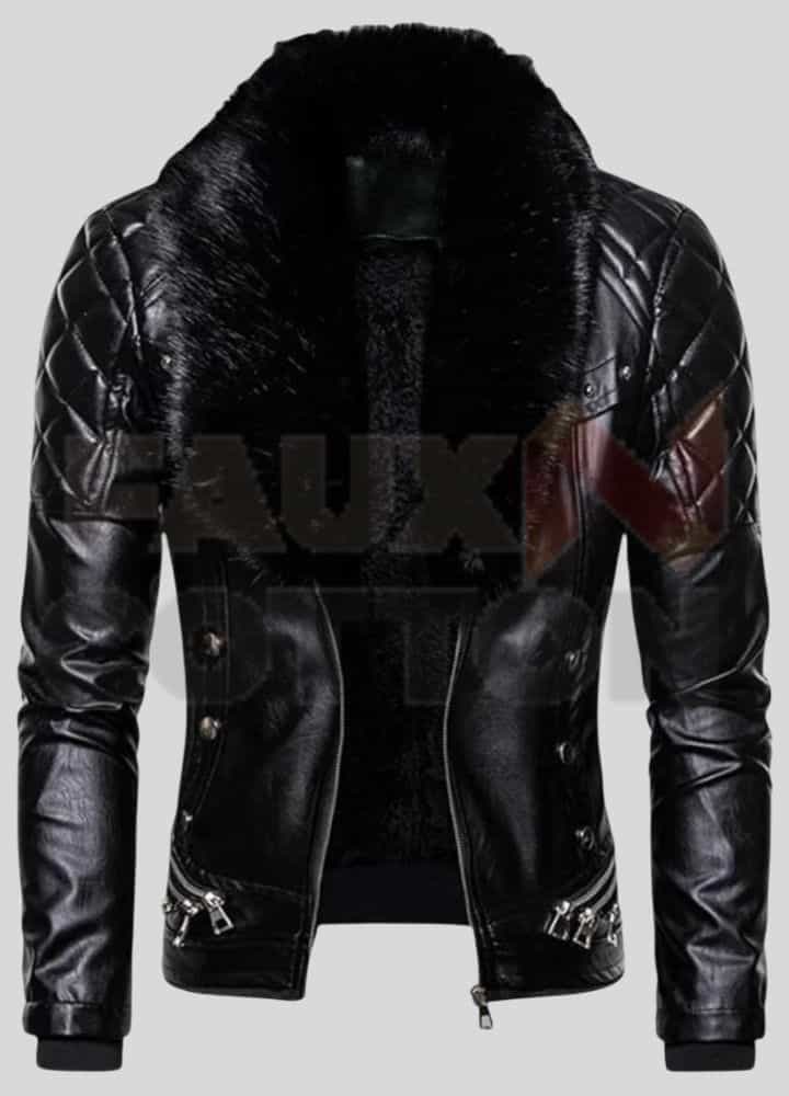 WWE Seth Rollins Fur Collar Jacket