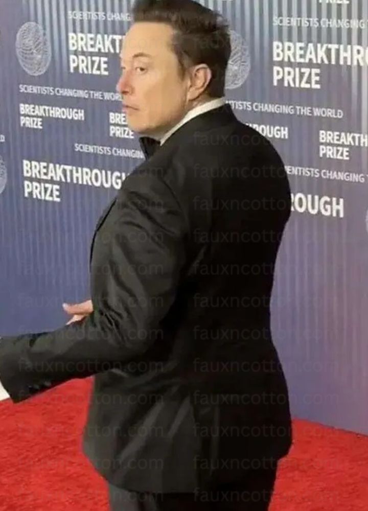 Breakthrough Prize Elon Musk Black Blazer Breakthrough Prize Elon Musk Black Blazer