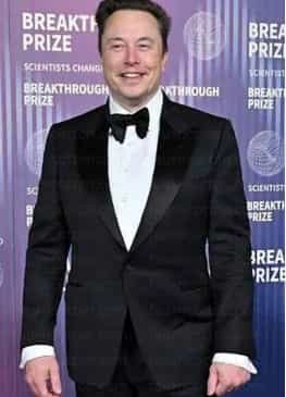 Breakthrough Prize Elon Musk Black Blazer
