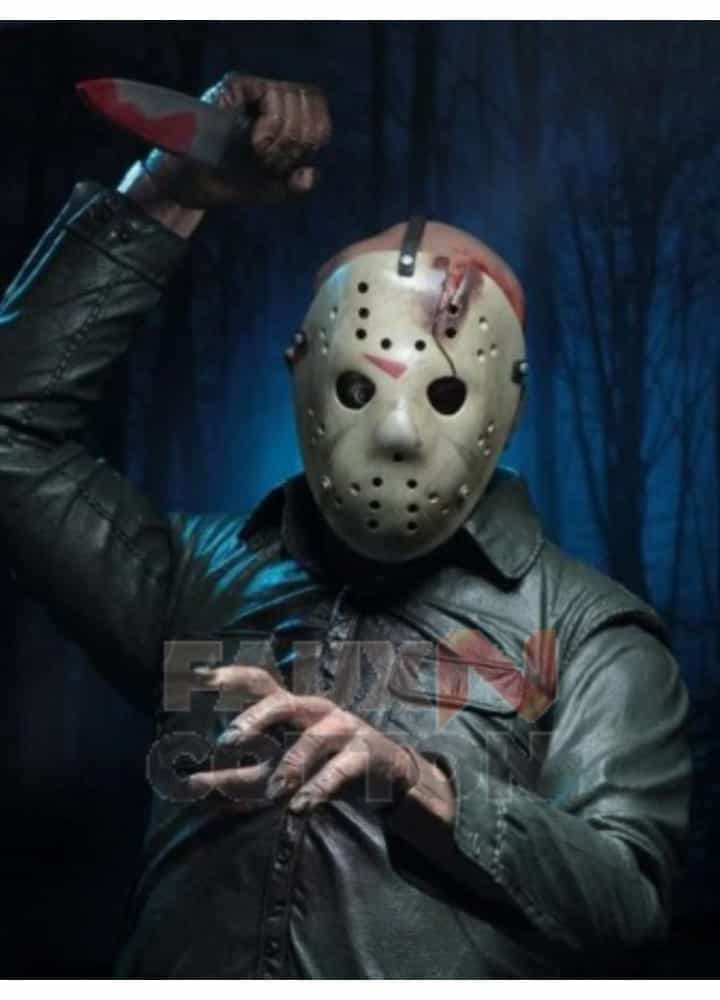 Jason Voorhees Green Leather Jacket