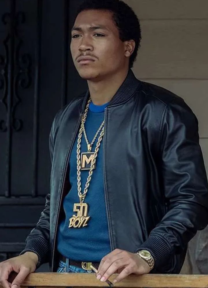 Black Mafia Family Demetrius Flenory Jr. Leather Jacket Black Mafia Family Demetrius Flenory Jr. Leather Jacket