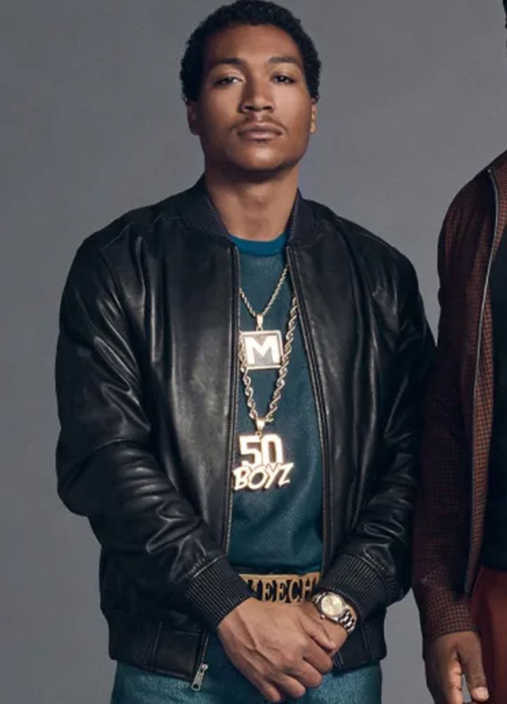 Black Mafia Family Demetrius Flenory Jr. Leather Jacket Black Mafia Family Demetrius Flenory Jr. Leather Jacket