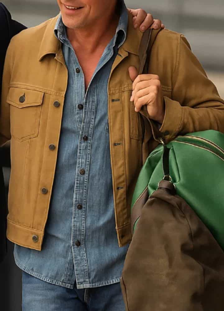 F1 Brad Pitt (Sonny Hayes) Suede Leather Jacket