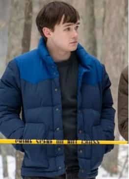Dexter New Blood Harrison Morgan (Jack Alcott) Puffer Blue Jacket
