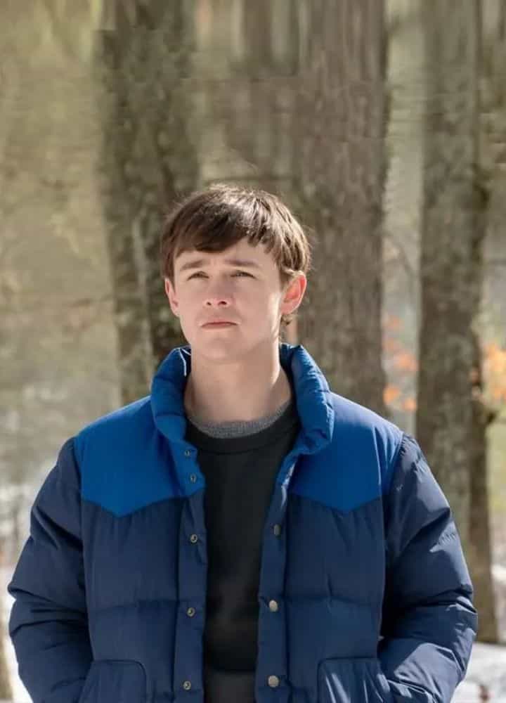 Dexter New Blood Harrison Morgan (Jack Alcott) Puffer Blue Jacket