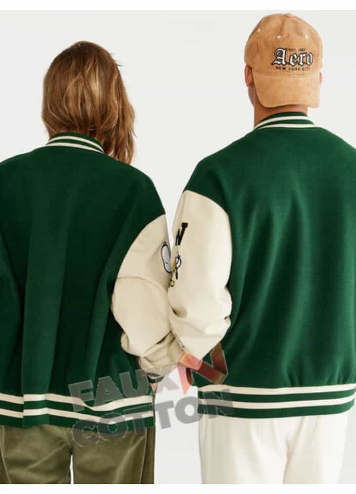 Aeropostale Snoopy Peanuts Varsity Jacket