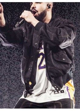 Aubrey Drake Graham North Face Black Cotton Jacket