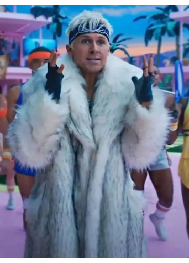 Barbie Ryan Gosling Fur Coat