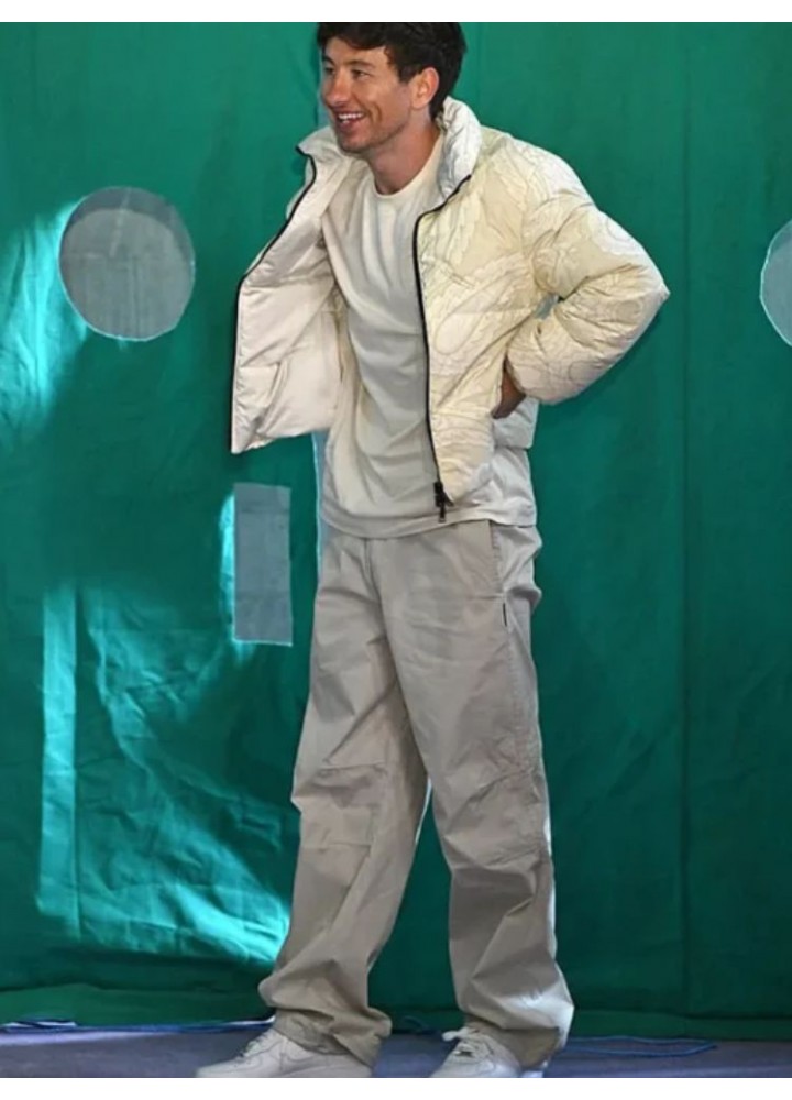 Barry Keoghan White Puffer Jacket