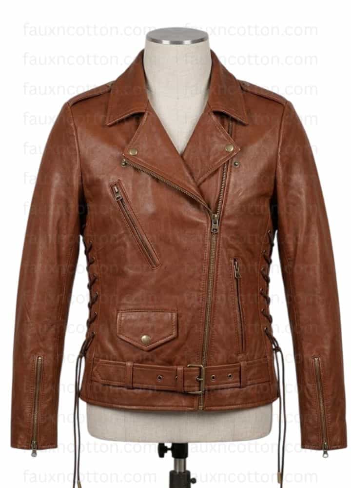 Emma Watson Brown Leather Jacket