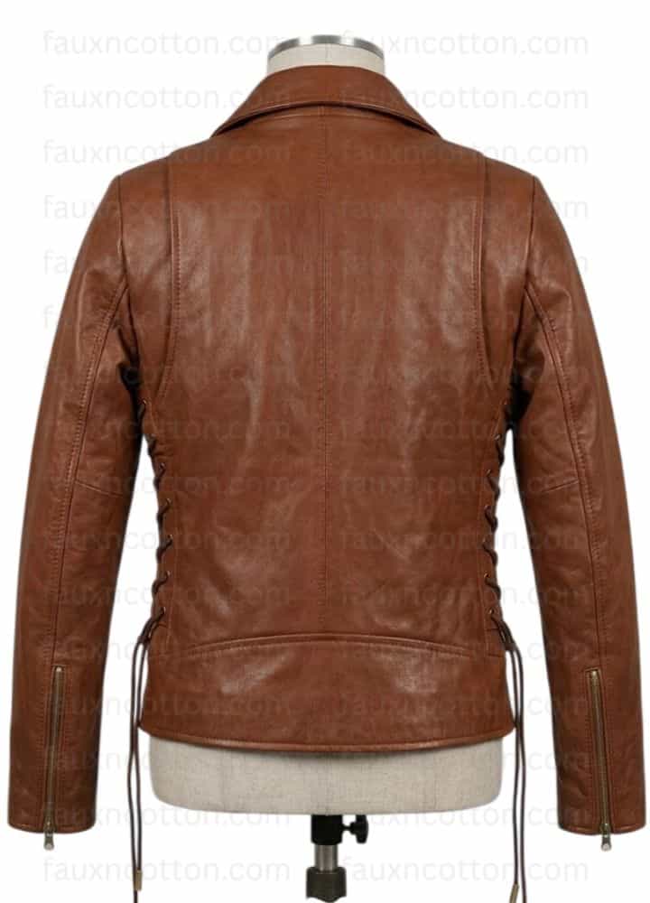 Emma Watson Brown Leather Jacket Emma Watson Brown Leather Jacket