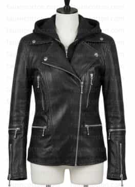 Tomb Raider (Lara Croft) Alicia Vikander Black Leather Jacket