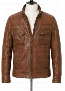 Looper Bruce Willis Brown Leather Jacket