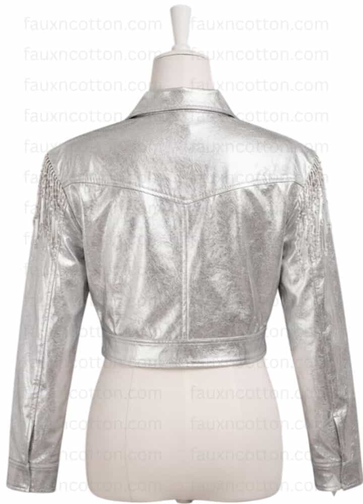 Dolly Parton White Fringe Jacket